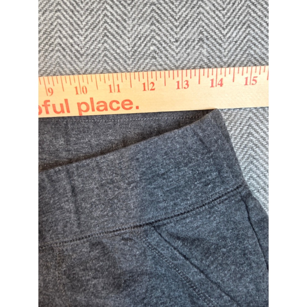 St Johns Bay Active Womens Medium Gray Heather Straight Leg Yoga Pants Pockets - Picture 5 of 9